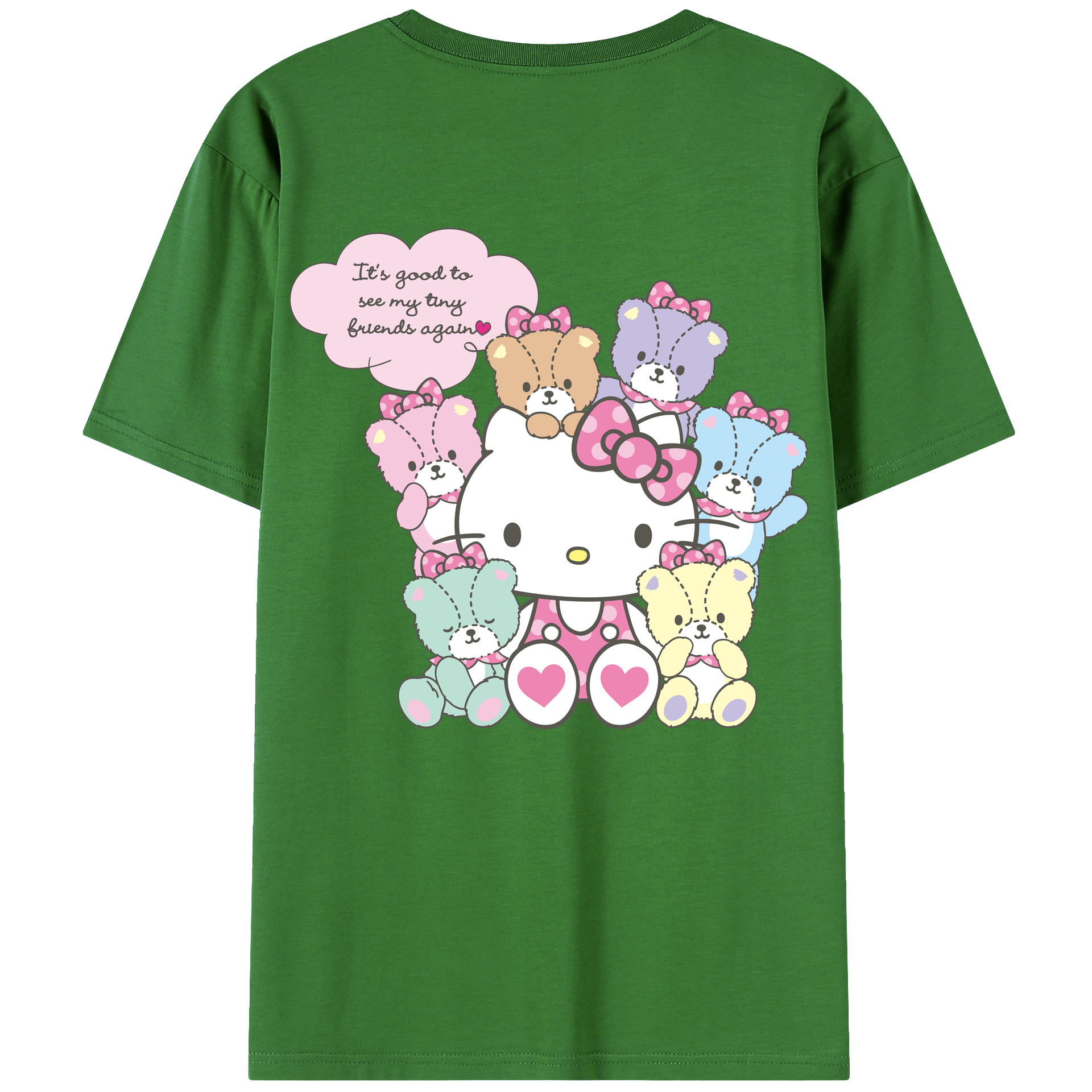 （画像用） Hello Kitty ハローキティ レディース半袖Tシャツ(バックプリント)